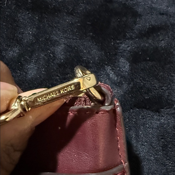 Michael Kors Medium Leather Oxblood Convertible Clutch Wristlet - Picture 6 of 11
